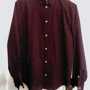 Men's Burgundy Dress Shirt